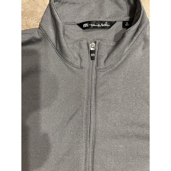 Travis Mathew Shirt Mens XL Gray Golf COTO Performance Quarter Zip Pullover - Picture 4 of 8